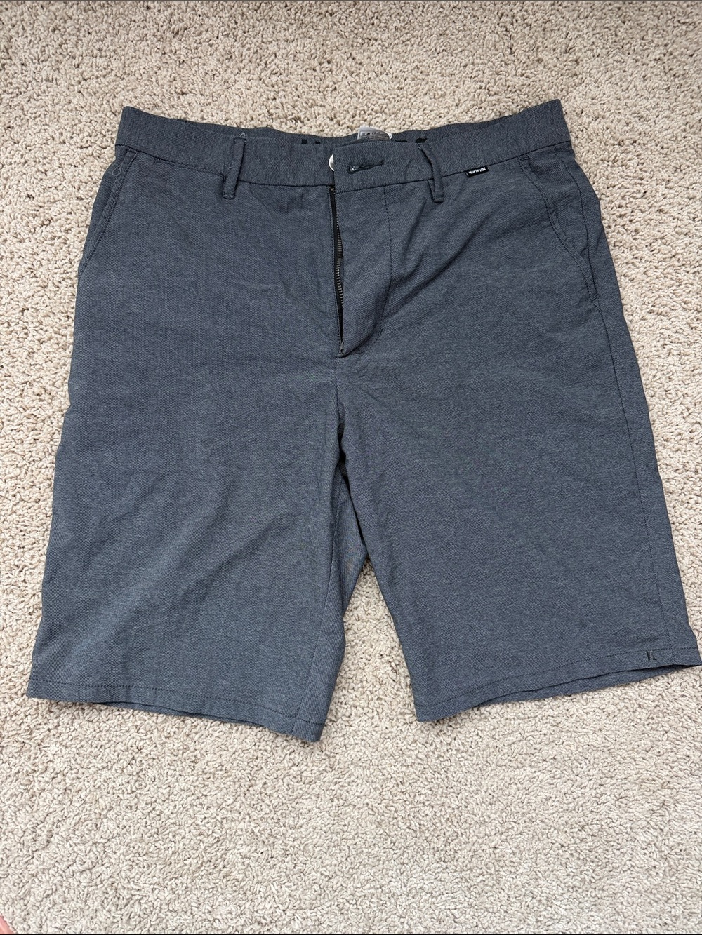 Hurley Men's Charcoal Gray Stretch Shorts